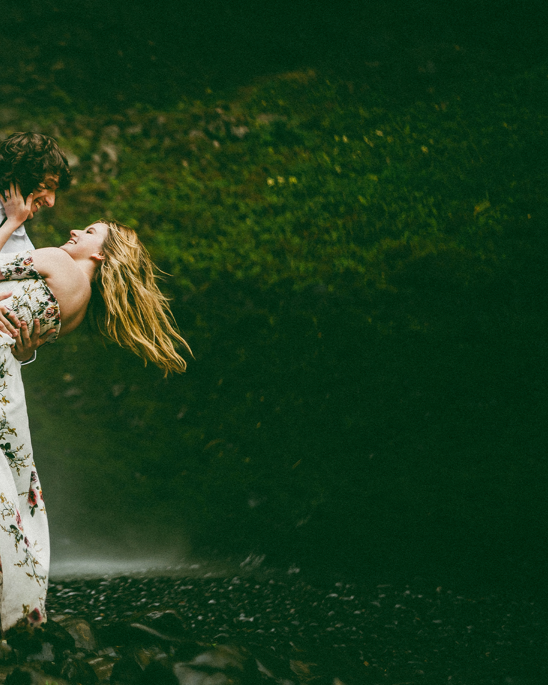 Destination Elopement at Latourell Falls, Columbia River Gorge — photograph 10 of 13